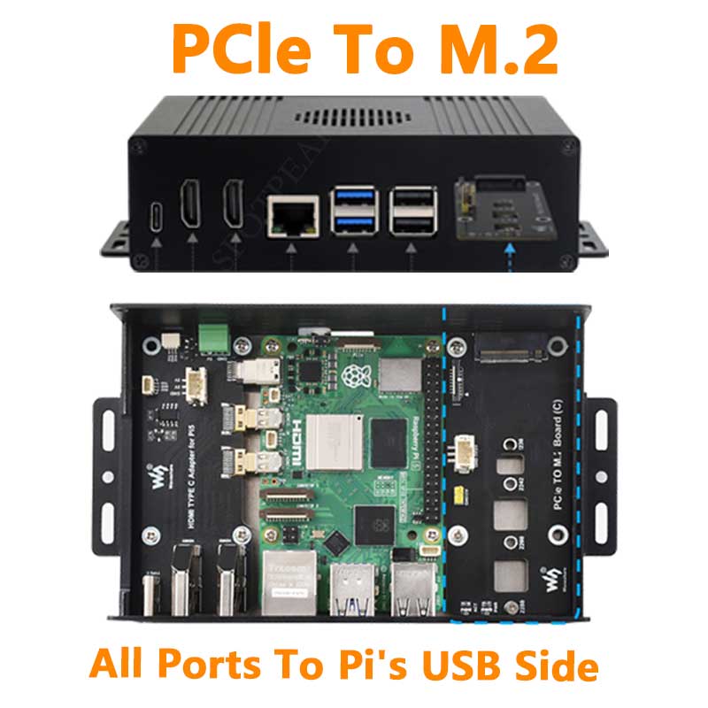 Nvme Ssd - Zestaw obudowy Raspberry Pi 5 Box-C