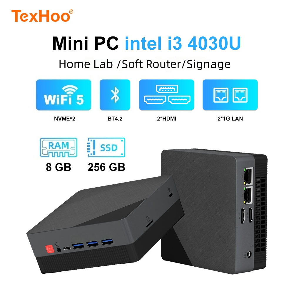 Texhoo MINI PC, procesor Intel – Memory Card Ssd recenzja i cena