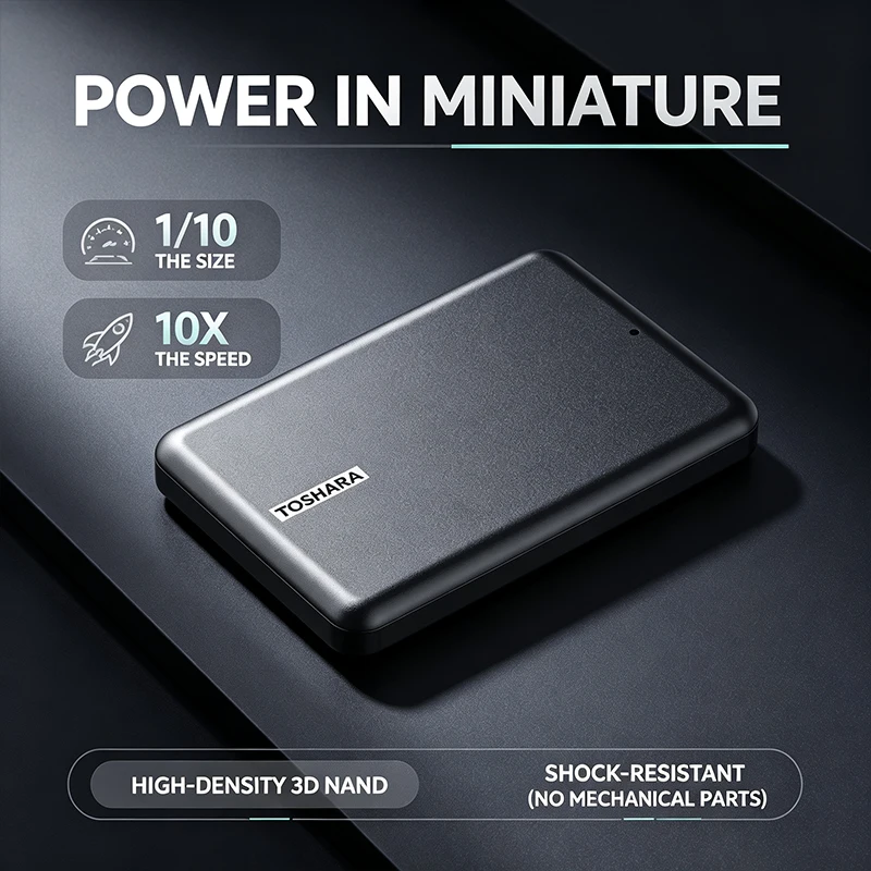 TOSHARA A5 – przenośny dysk SS – Ssd 500Gb recenzja i cena
