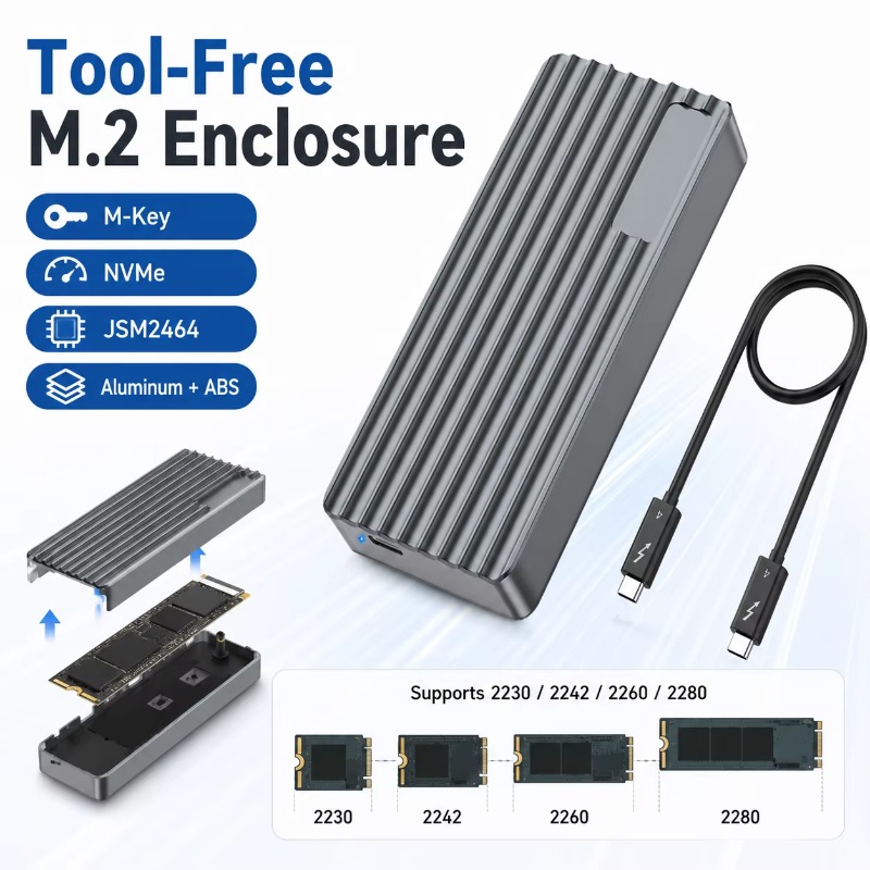 Obudowa TBT3/USB4 M.2 NVMe SSD – External Ssd recenzja i cena